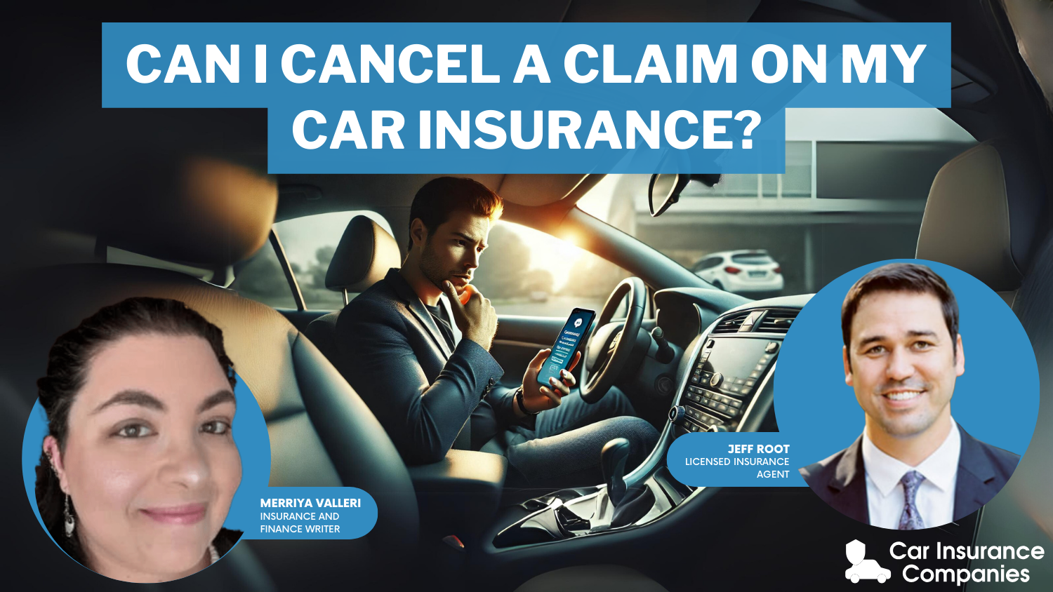 Can I cancel a claim on my car insurance?