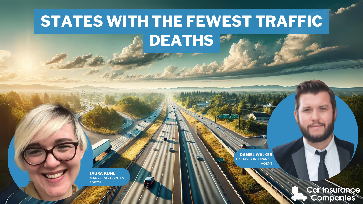 Which 10 states have the least traffic deaths?